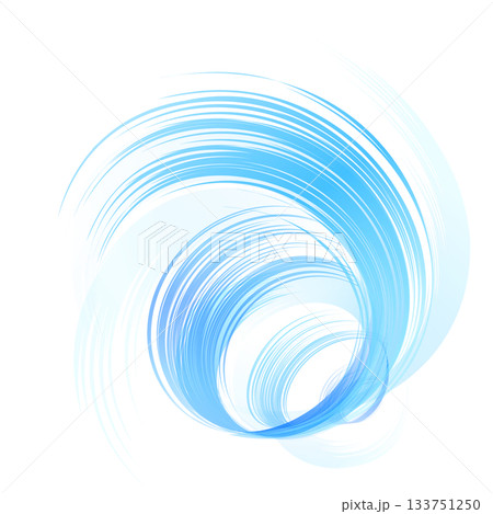 勢いのある渦巻きのイラスト 133751250