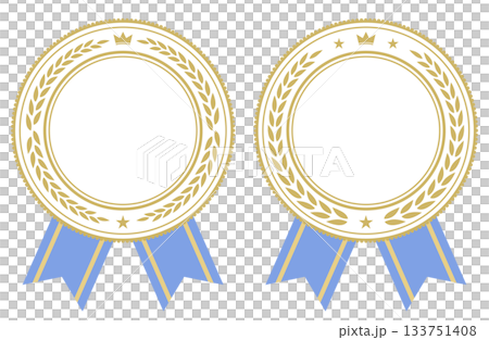 豪華白色帶瑤帶軍階獎牌 133751408