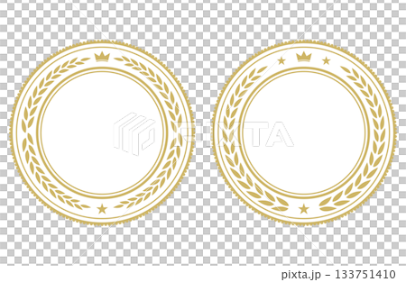 Luxurious ranking medal in white Luxurious ranking medal in white 133751410