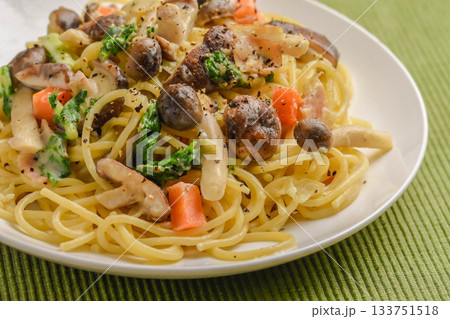 秋の味覚 きのこパスタ 秋の味覚 きのこパスタ 133751518