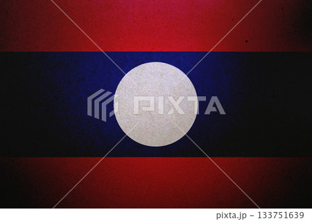 Flag of Laos on a paper 133751639