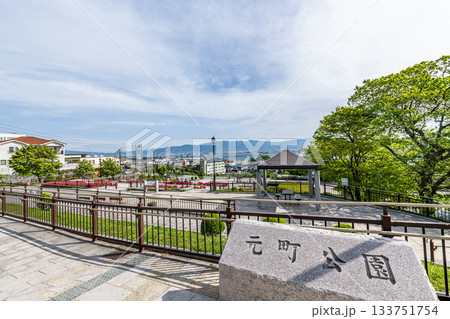 北海道函館市　函館港を一望できる公園　元町公園 133751754
