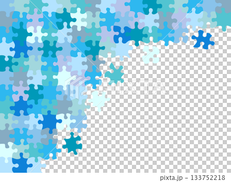Jigsaw Puzzle Frame Blue Jigsaw Puzzle Frame Blue 133752218