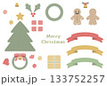 クリスマスのかわいいあしらいセット 133752257