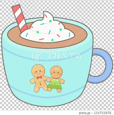 Winter Christmas warmth hot chocolate with whipped cream Winter Christmas warmth hot chocolate with whipped cream 133752878