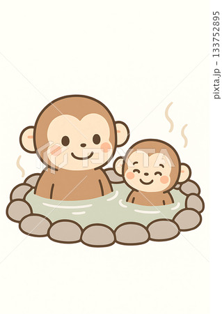 温泉　露天風呂　猿 133752895