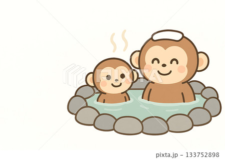 温泉　露天風呂　猿 133752898