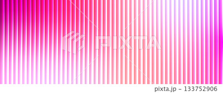 Futuristic ribbed glass gradient background. Abstract vertical stripe texture with pink, magenta and white glowing colors. 133752906