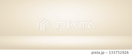 Limbo beige background. Abstract studio gradient bg. Modern banner with empty space for advertising text. Vector illustration. 133752926