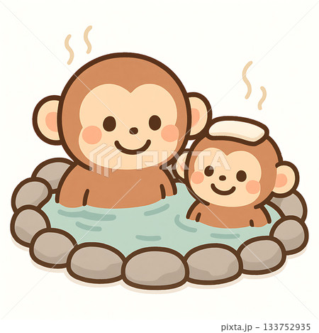 温泉　露天風呂　猿 133752935