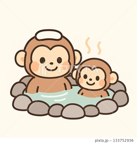 温泉　露天風呂　猿 133752936