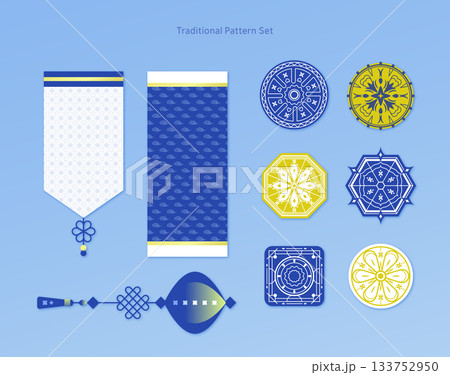 Traditional Pattern Object Set  133752950