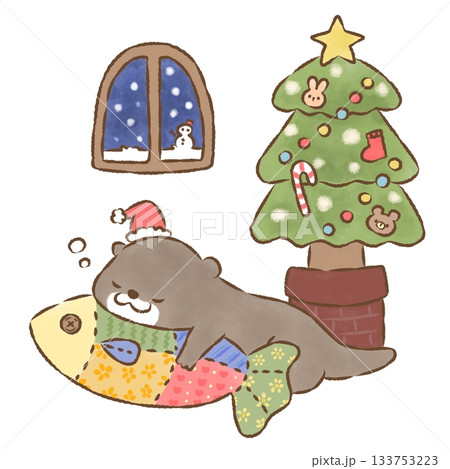 カワウソさんのクリスマス カワウソさんのクリスマス 133753223