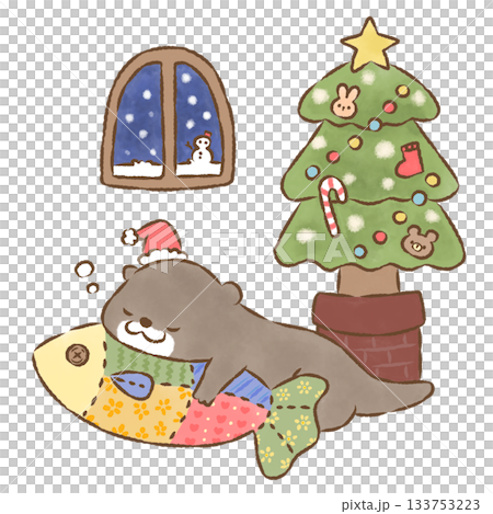 カワウソさんのクリスマス カワウソさんのクリスマス 133753223