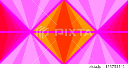 幾何学模様　三角形　カラフル 133753541