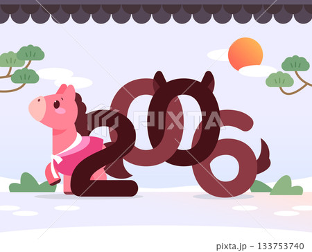 2026 Red Horse Banner illustration 133753740