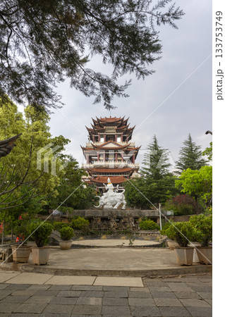 Tianjing Temple at Luoquan in Dali, China Tianjing Temple at Luoquan in Dali, China 133753749