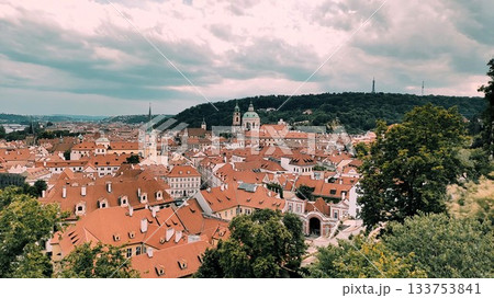 Prague, Czech Republic - July 21 2023: Prague View From Above 133753841