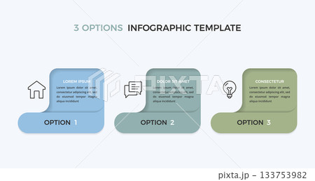 3 Options Infographic Template 3 Options Infographic Template 133753982