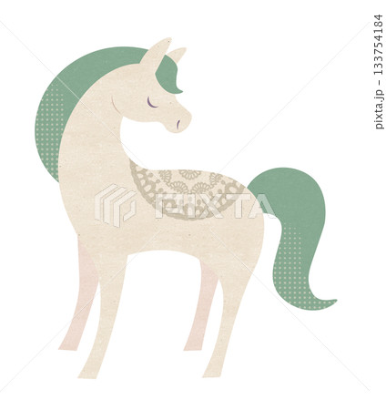 馬のカットイラスト 馬のカットイラスト 133754184