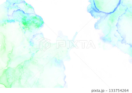 水彩風のフレーム 133754264