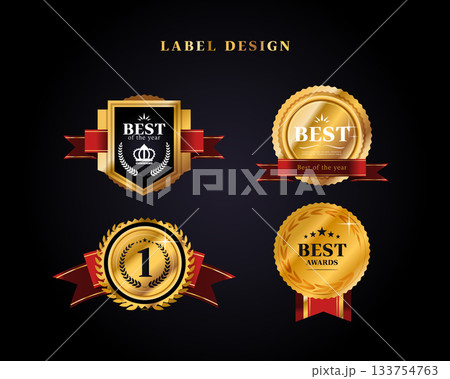 Premium Gold Label Template Premium Gold Label Template 133754763