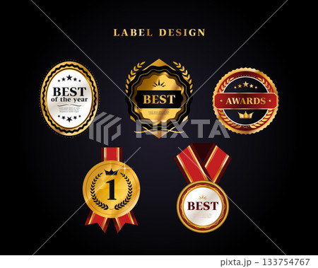 Premium Gold Label Template Premium Gold Label Template 133754767