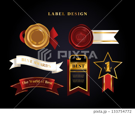 Premium Gold Label Template Premium Gold Label Template 133754772