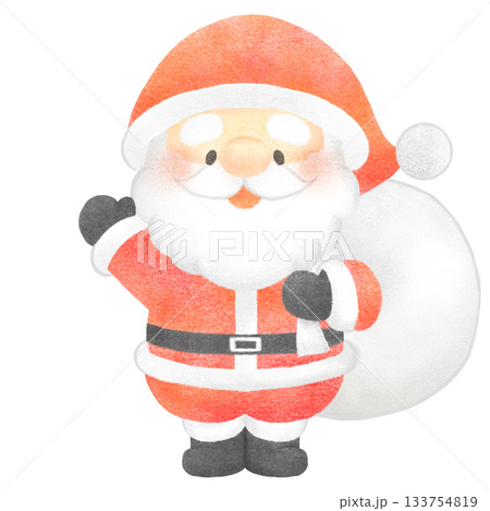 プレゼントを持ったサンタクロース 133754819