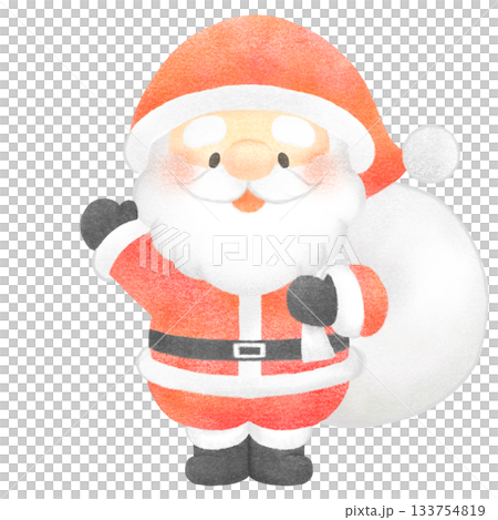 プレゼントを持ったサンタクロース 133754819