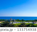 沖縄・平和祈念公園から望む澄み渡る水平線の風景 沖縄・平和祈念公園から望む澄み渡る水平線の風景 133754938