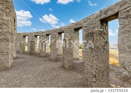 Stonehenge Memorial Overlooking Columbia river Stonehenge Memorial Overlooking Columbia river 133755019
