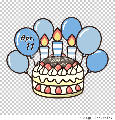 誕生日ケーキ 133756175