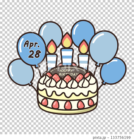 誕生日ケーキ 133756199
