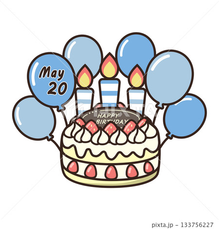 誕生日ケーキ 133756227