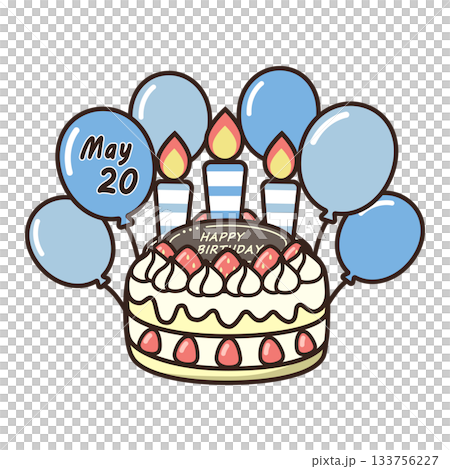 誕生日ケーキ 133756227