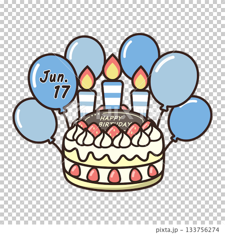誕生日ケーキ 133756274