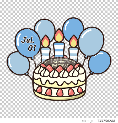 birthday cake	 133756288