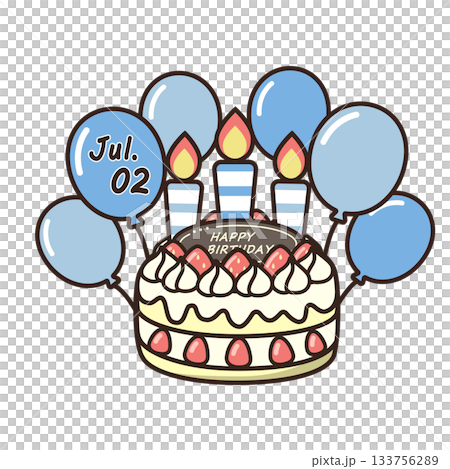 誕生日ケーキ 133756289