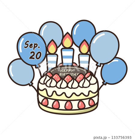 誕生日ケーキ 133756393