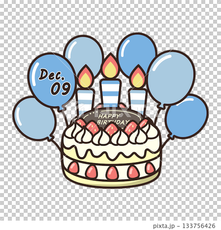 birthday cake	 133756426