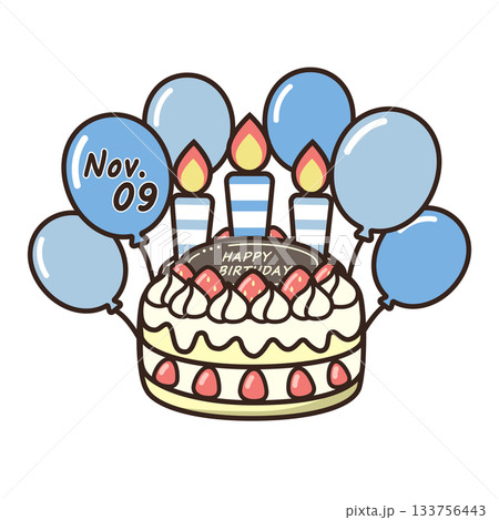 誕生日ケーキ 133756443