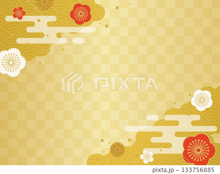 和風お正月背景素材2 和風お正月背景素材2 133756885