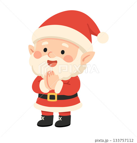 Cartoon Santa Claus Character Illustration 133757112