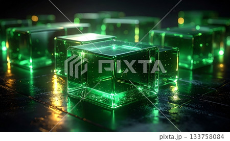 Digital science abstract technology background with binary code pattern on a green circuit board motherboard chip for data communication and hardware electronics Digital science abstract technology background with binary code pattern on a green circuit board motherboard chip for data communication and hardware electronics 133758084
