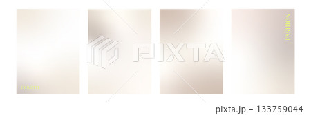 Modern fashion pearls beige gradients. Neutral pastel background set. Light grey brown blending colors template. Vector soft beige backdrop. Ombre cream cosmetic blanks. Subtle pearl colors gradation Modern fashion pearls beige gradients. Neutral pastel background set. Light grey brown blending colors template. Vector soft beige backdrop. Ombre cream cosmetic blanks. Subtle pearl colors gradation 133759044