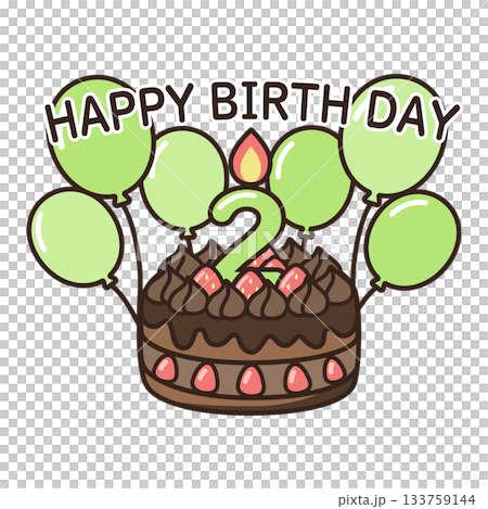 Birthday chocolate cake 133759144