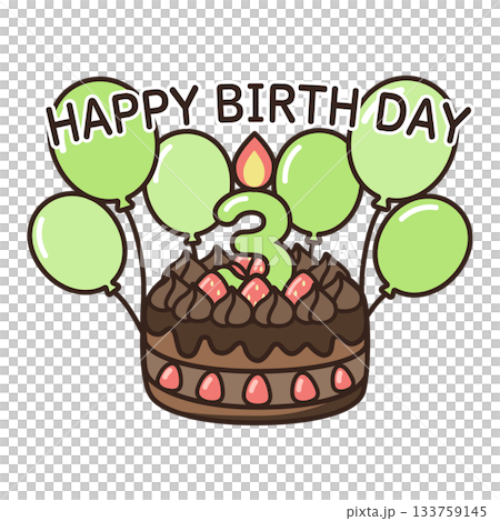 Birthday chocolate cake Birthday chocolate cake 133759145