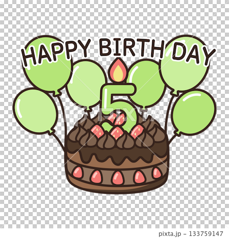 Birthday chocolate cake 133759147