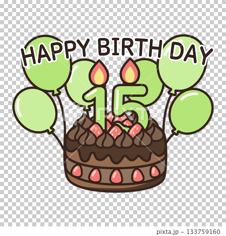 Birthday chocolate cake Birthday chocolate cake 133759160